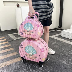 Sea shell trolley bag and vanity