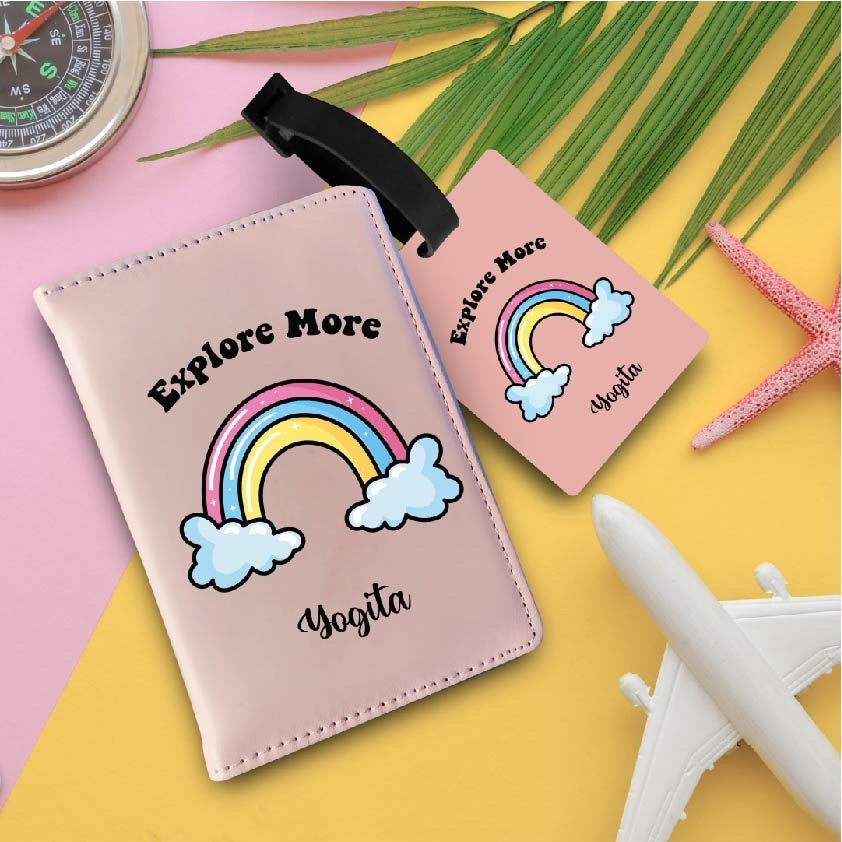 Personalized passport cover and bag tag