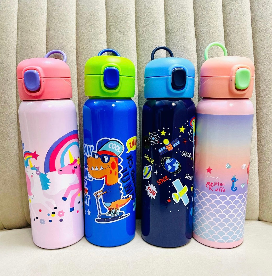 Cute kids insulated sipper bottle