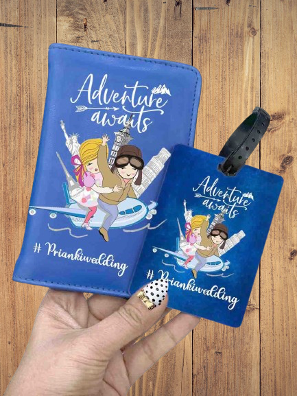 Personalized passport cover and bag tag