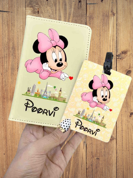 Personalized passport cover and bag tag