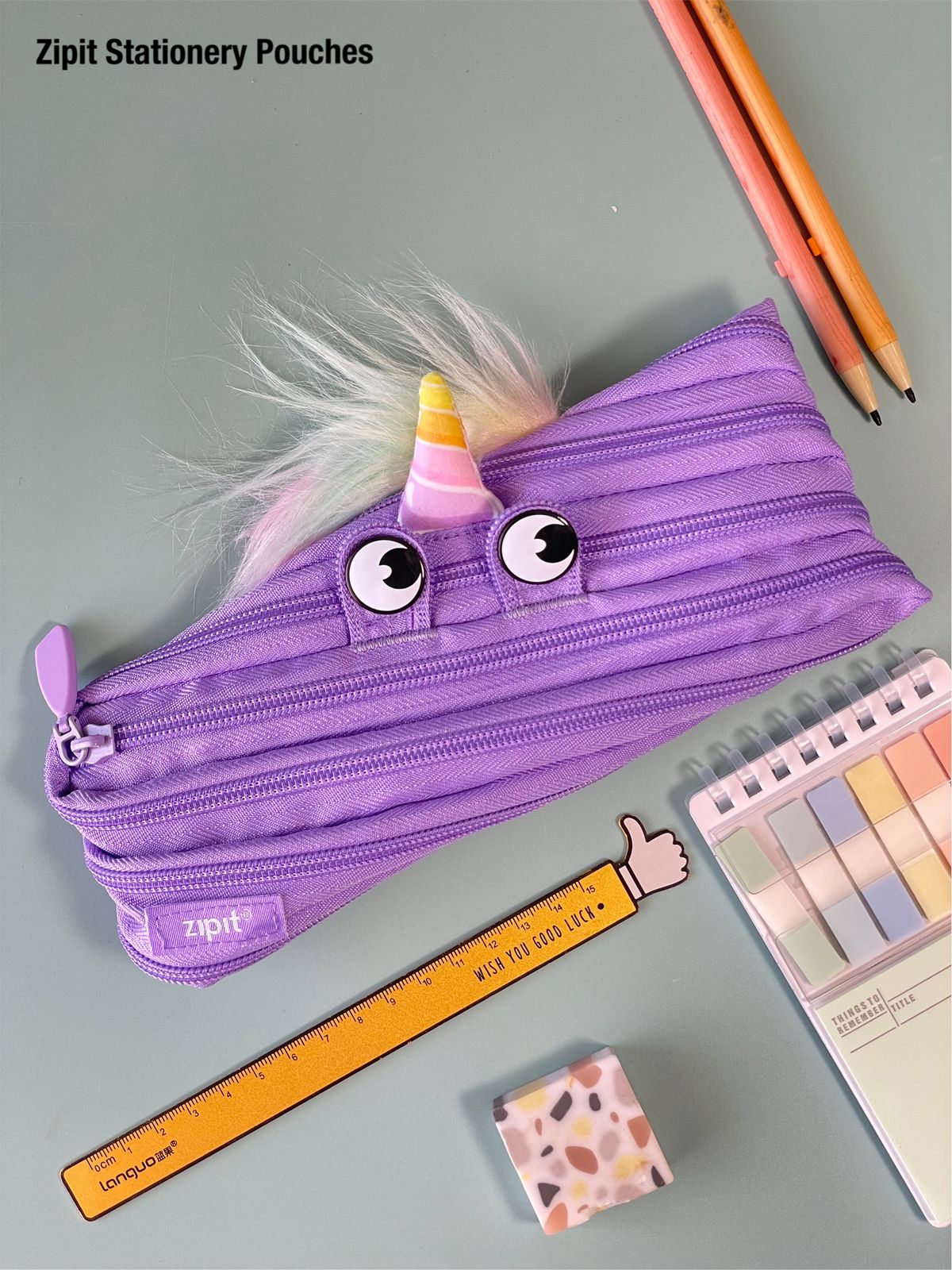 Zip it stationary pouch