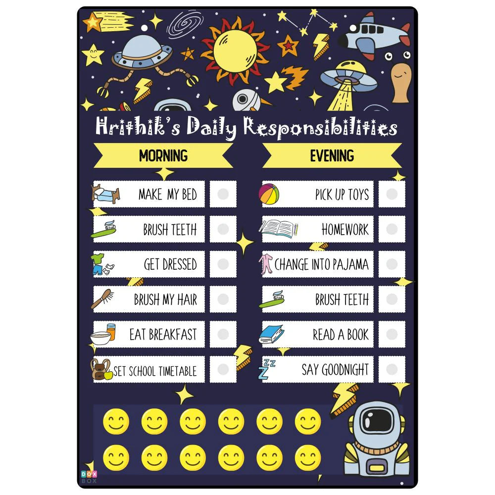 Personalised Daily Responsibility Chart