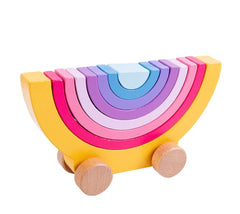 Rainbow stacker on wheels