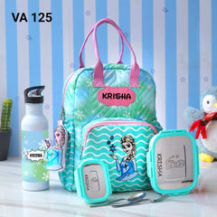 Personalised box backpack school combo