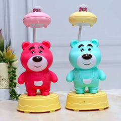 Teddy bear lamp with sharpener