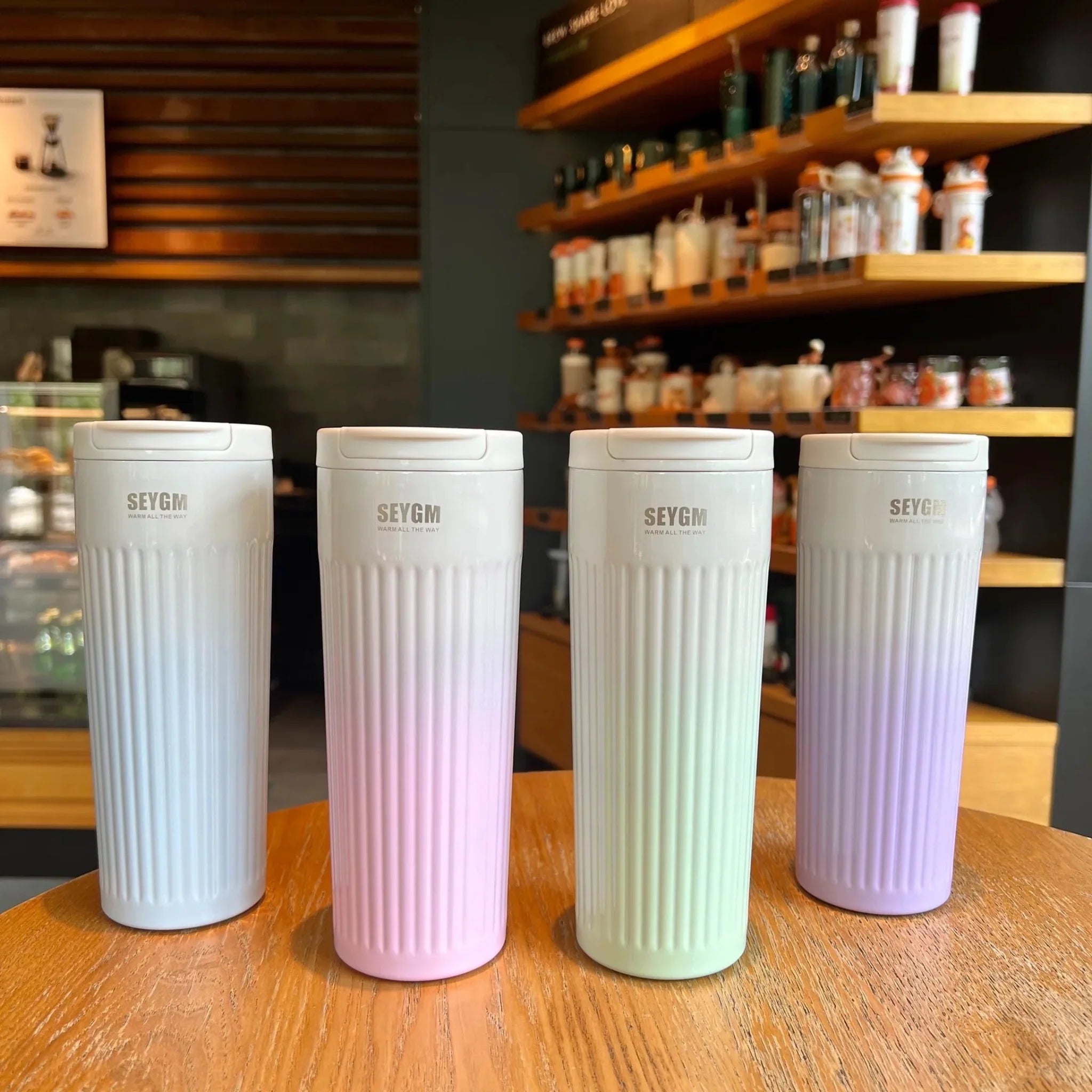 Pastel coffee flask