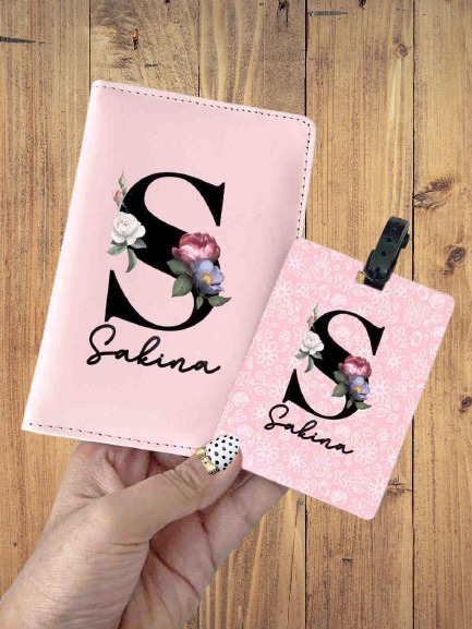 Personalized passport cover and bag tag