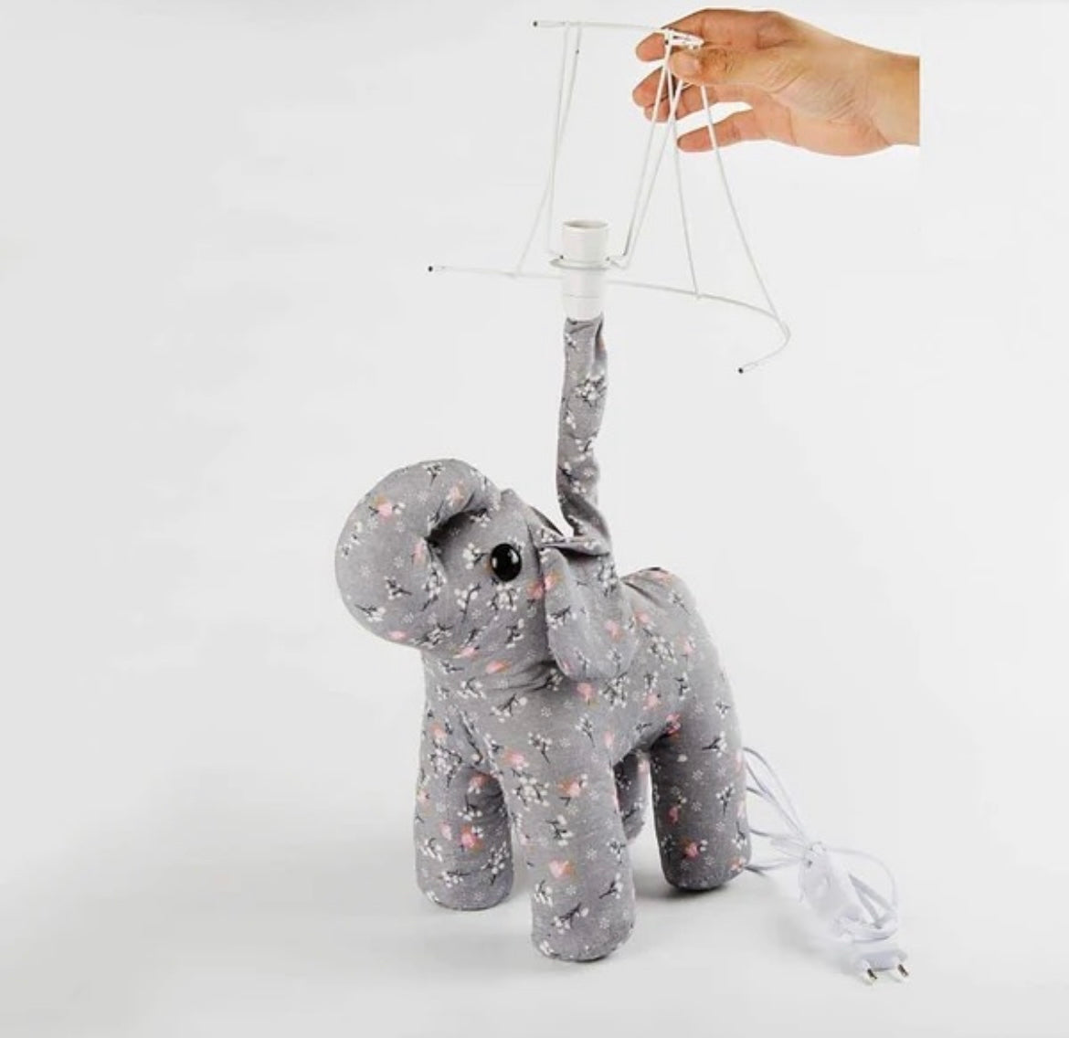 Elephant soft toy lamp