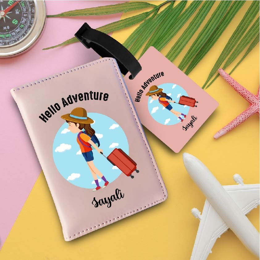 Personalized passport cover and bag tag