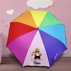 Personalised kids umbrella