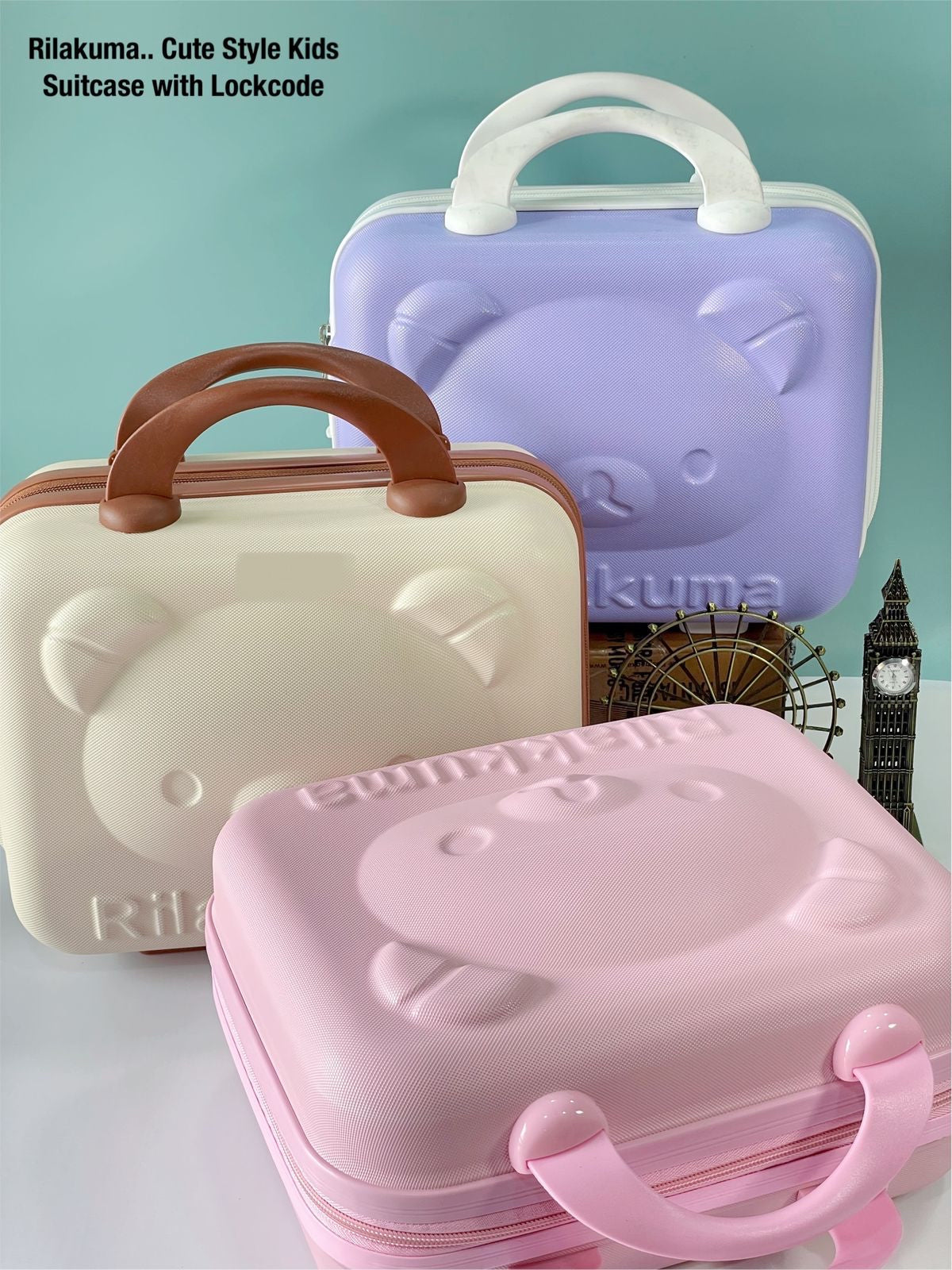 Rilakuma.. Branded Quality.. Kids Trunk Suitcase with Code Lock..