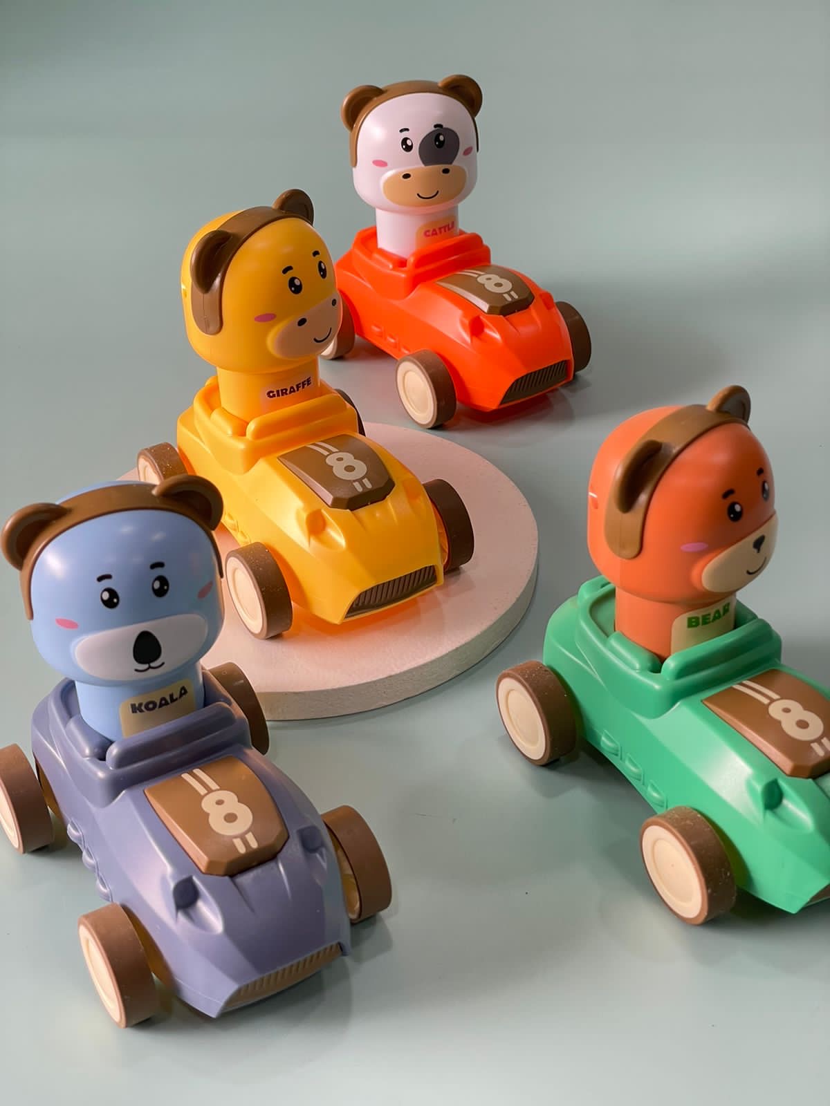 Teddy push and go car