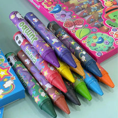 12pcs.. Smooth & Bright Jumbo Crayons Set..