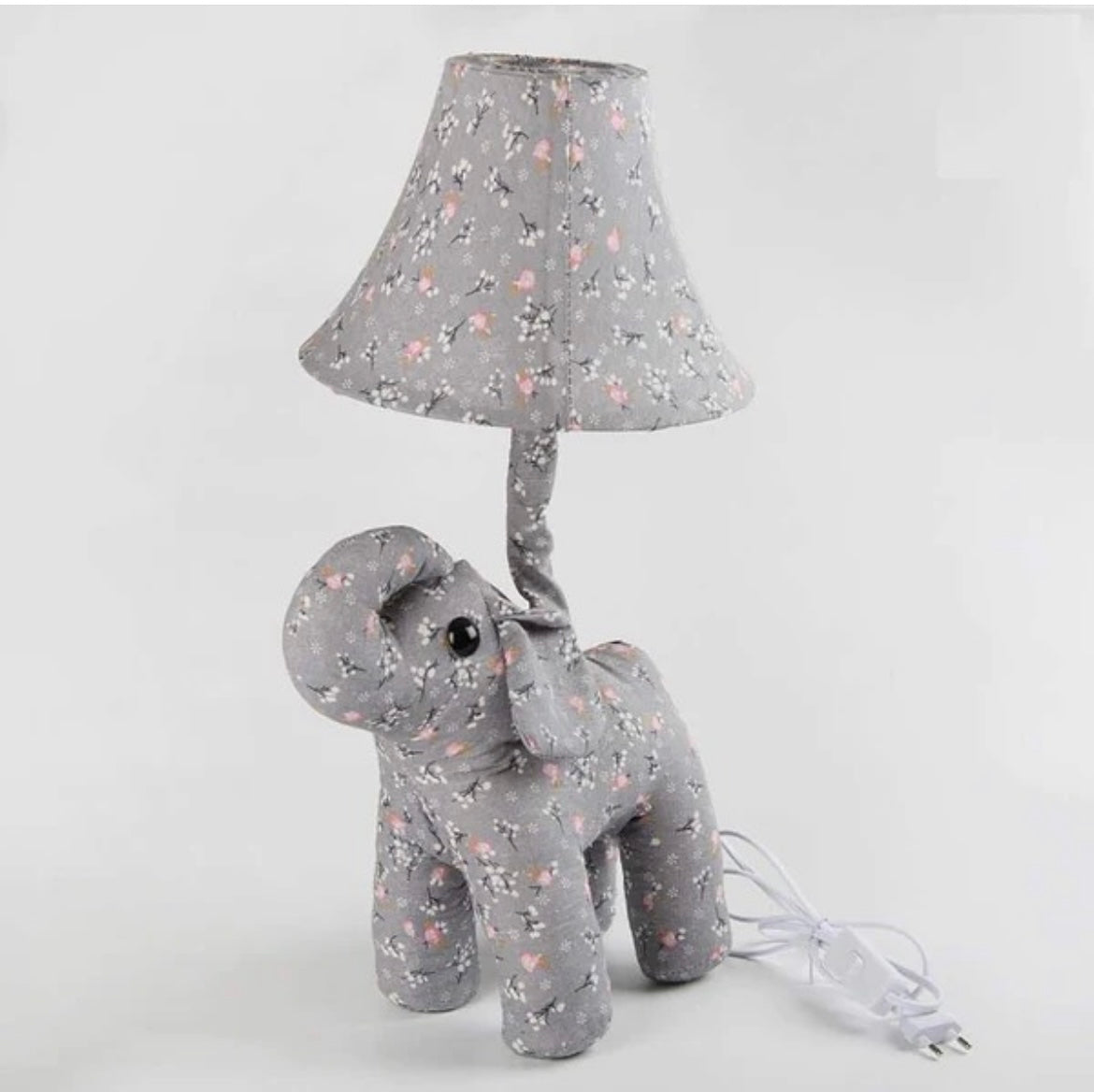 Elephant soft toy lamp