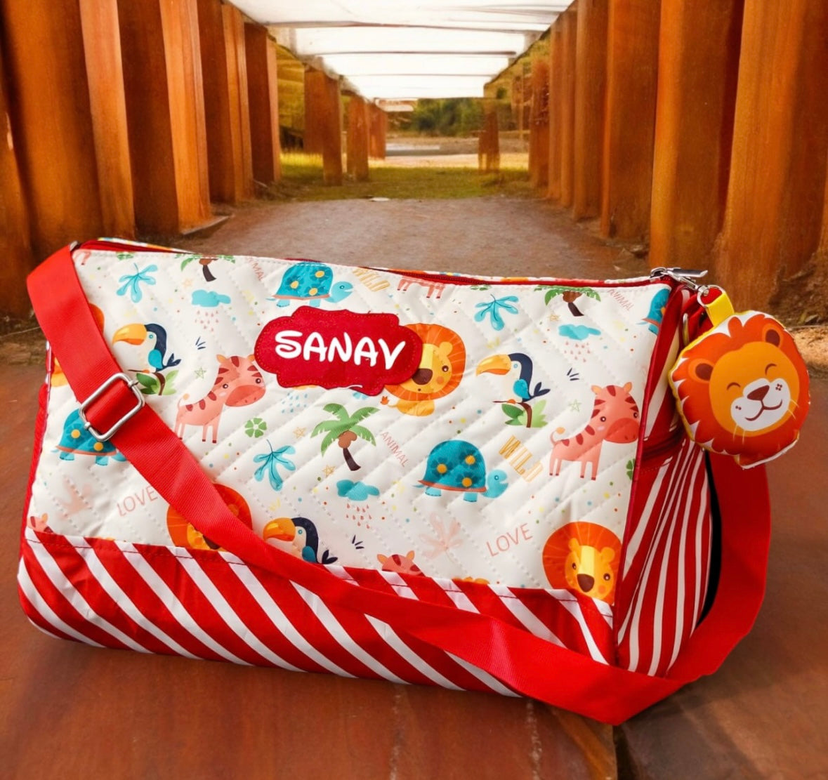 Personalised duffle bag