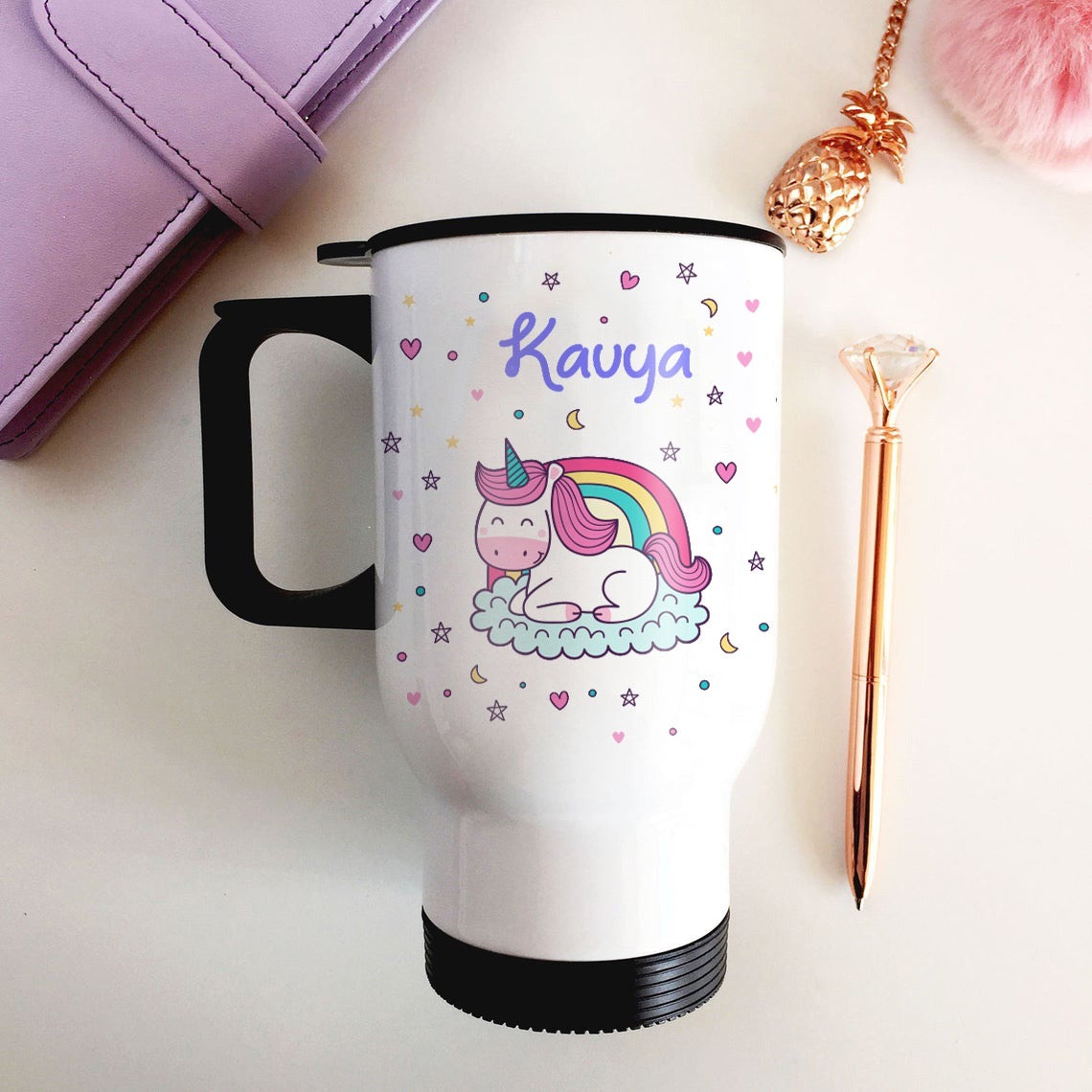 Personalised travel mug