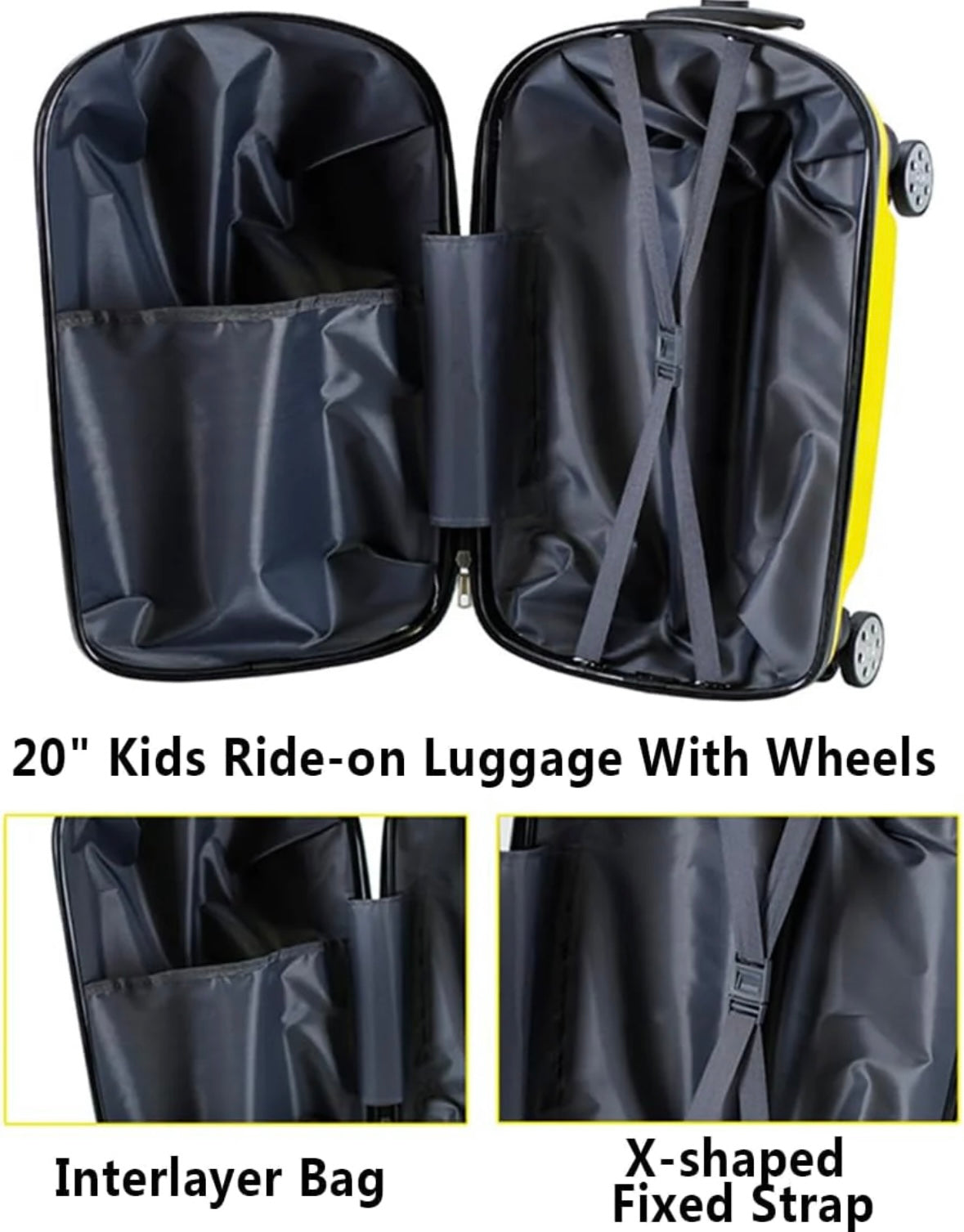 Kids car trolley bag