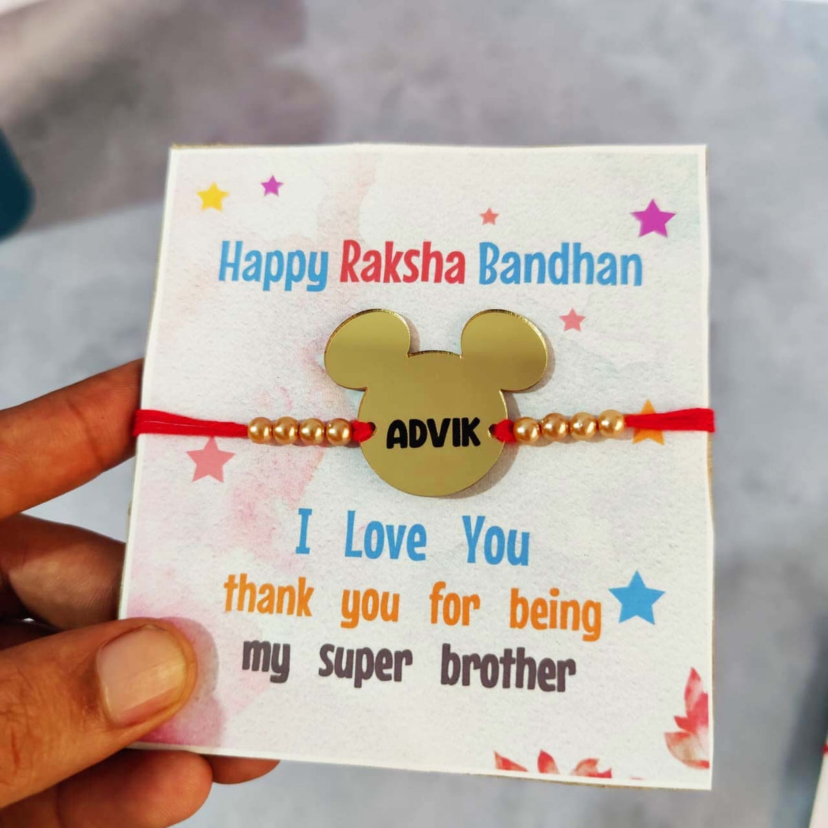 Personalised kid rakhi