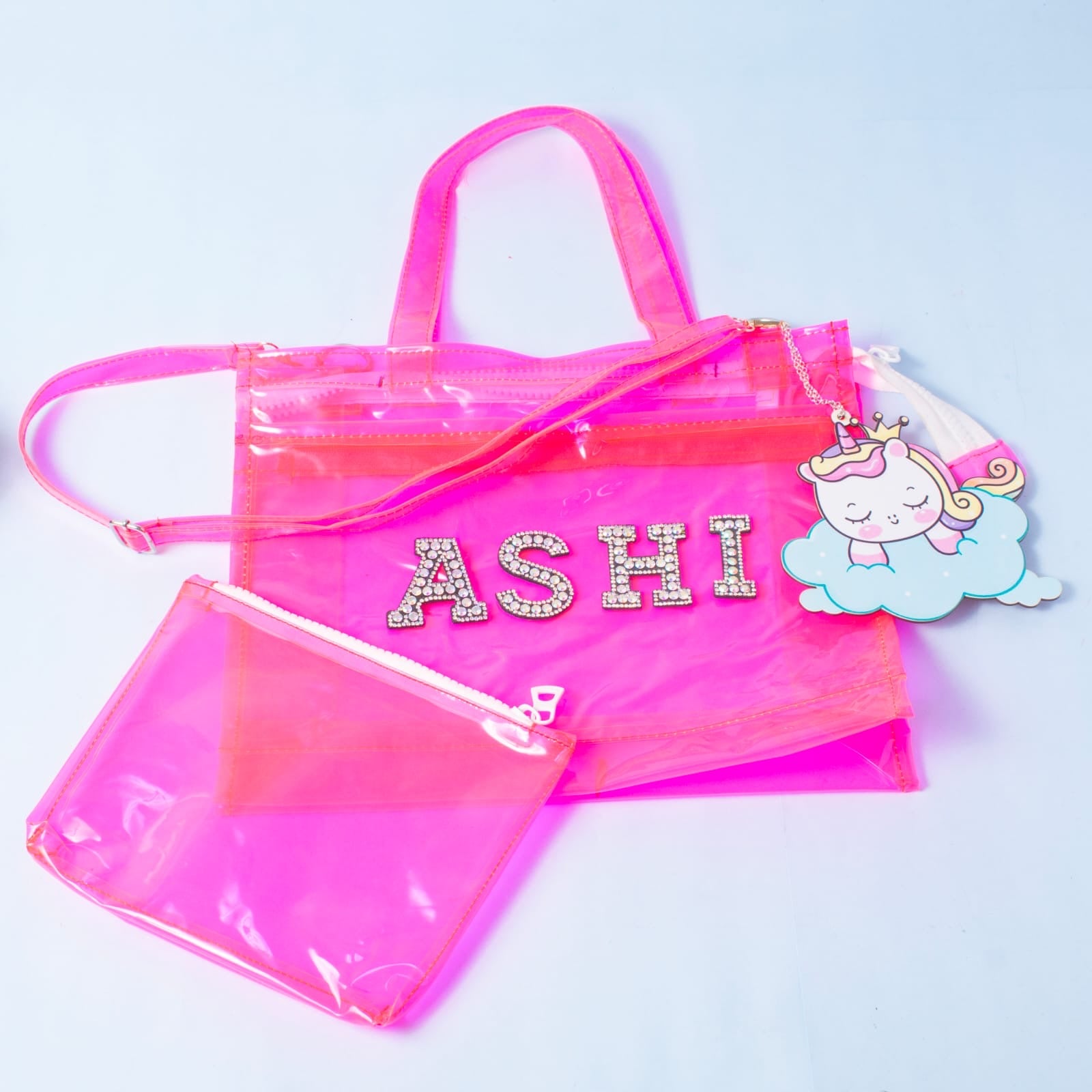 Persoanlised neon jelly bag