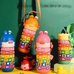 Rotating number kids bottle