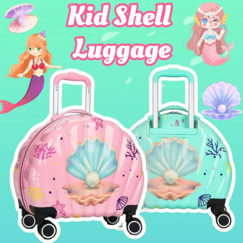 Sea shell trolley bag and vanity