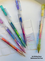 5ps.. Uni Multi Colored Gel Pens sets..