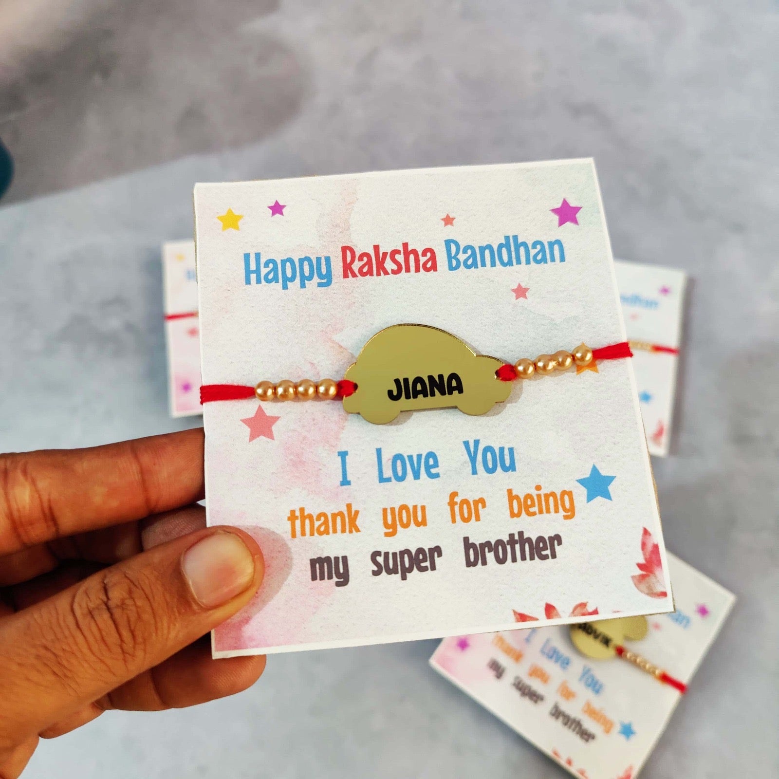 Personalised kid rakhi