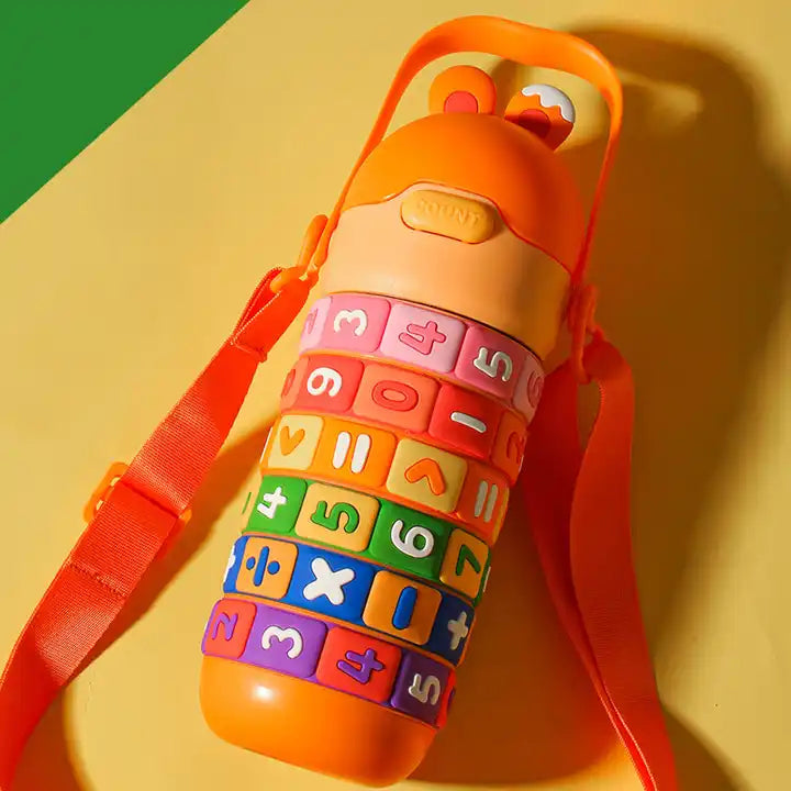 Rotating number kids bottle