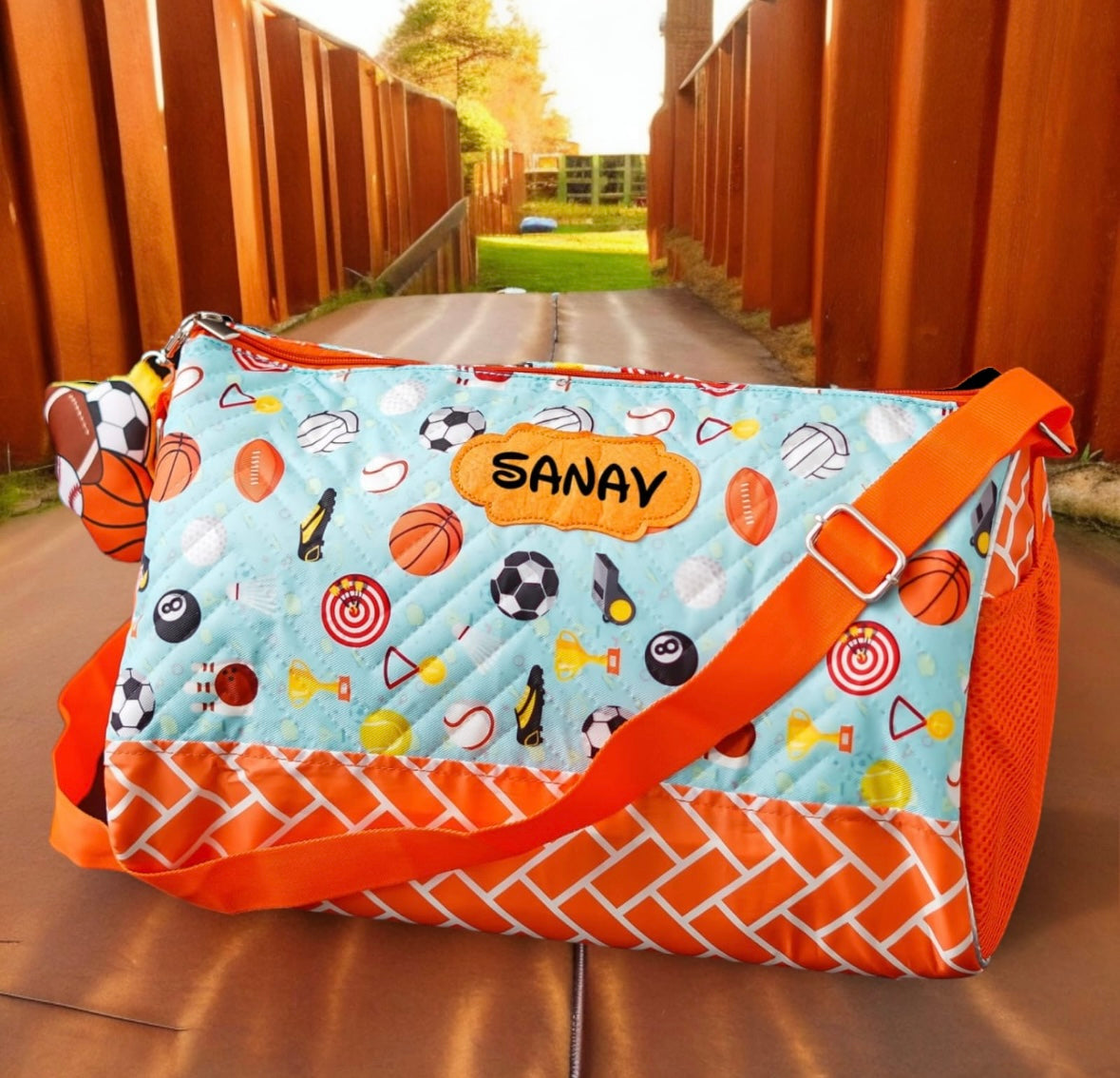 Personalised duffle bag