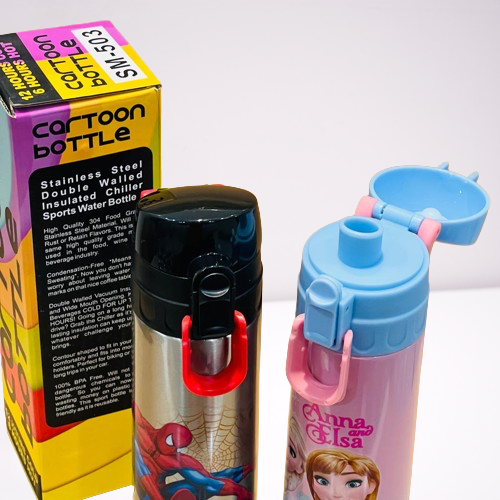 Kids cute carton insulated bottle