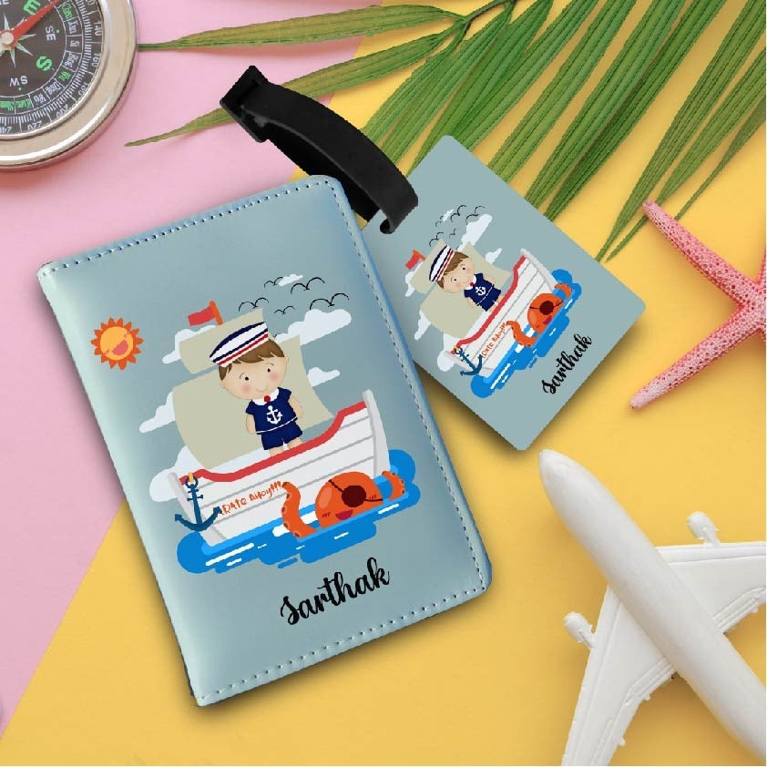 Personalized passport cover and bag tag