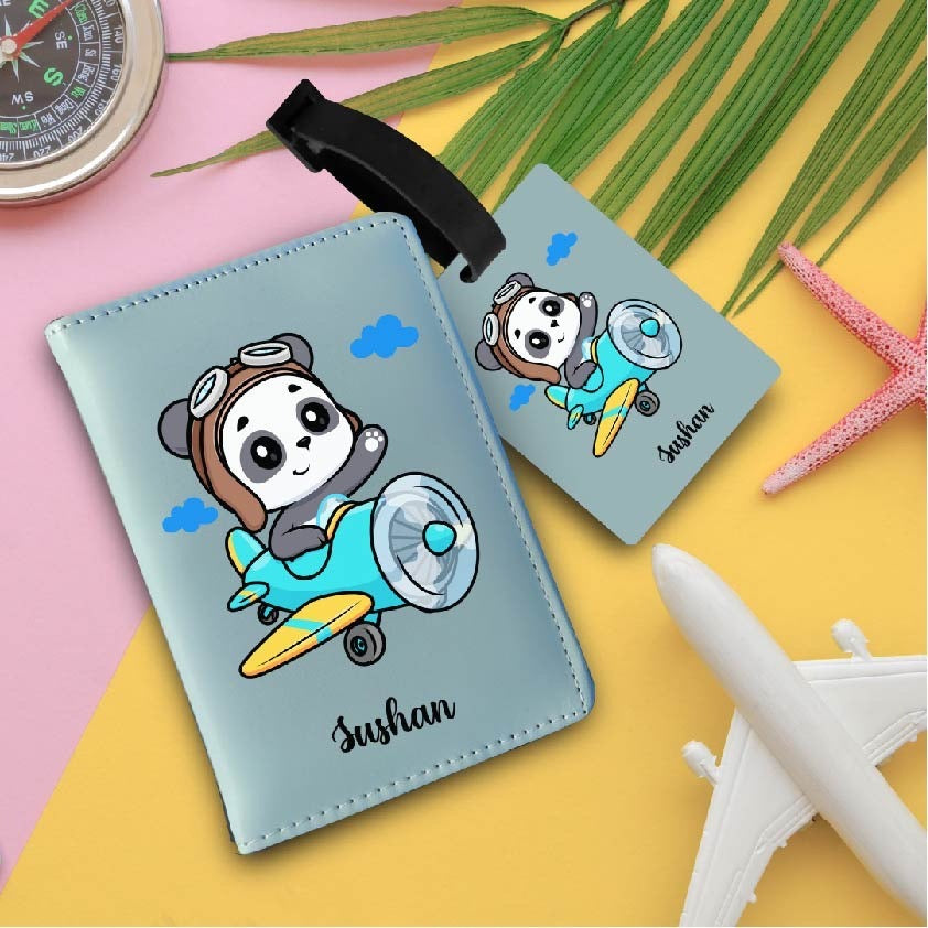 Personalized passport cover and bag tag