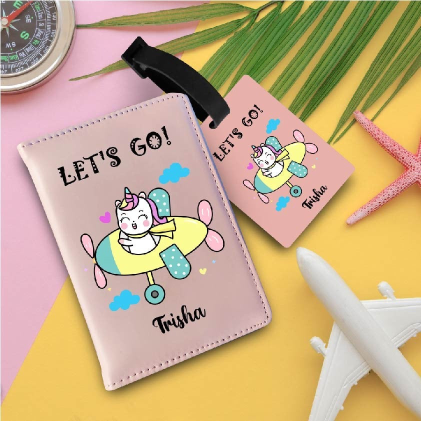 Personalized passport cover and bag tag