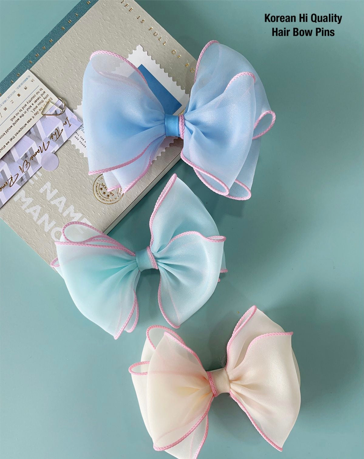 Cute Korean Bow Hair Pins..