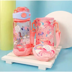 Kids cute water bottle with coin pouch