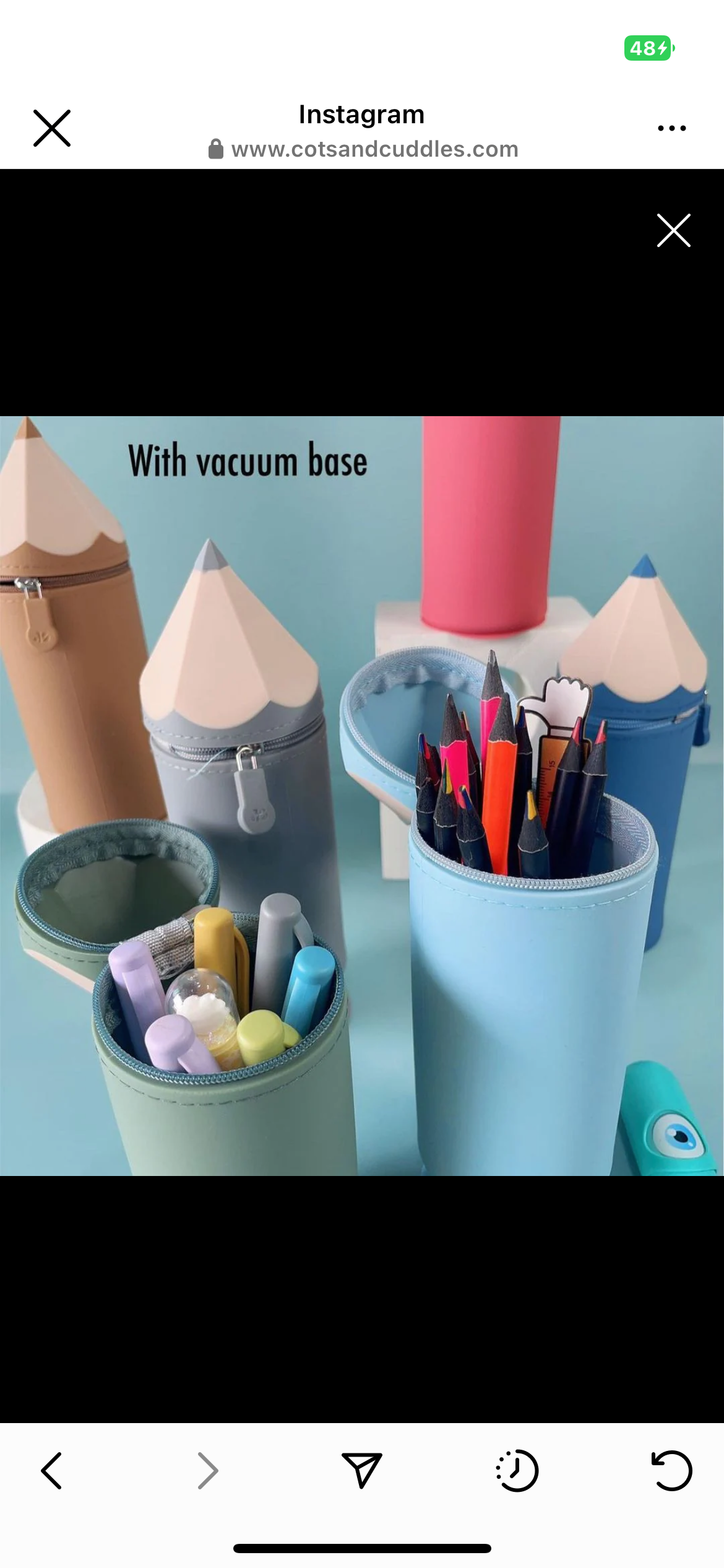 Vaccum pencil pouch