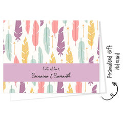 Gift notecard - Feather