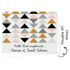 Gift notecard -Triangle Pattern