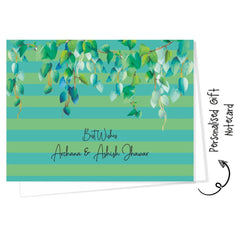 Gift notecard - Green Stripes