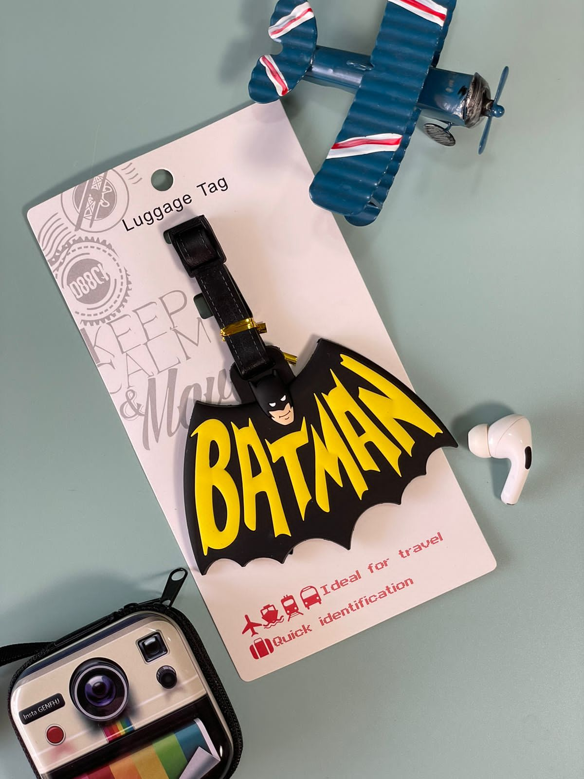 Superhero Luggage tag (random design)