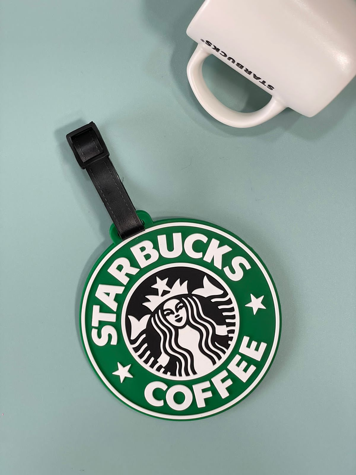 Starbucks luggage tag