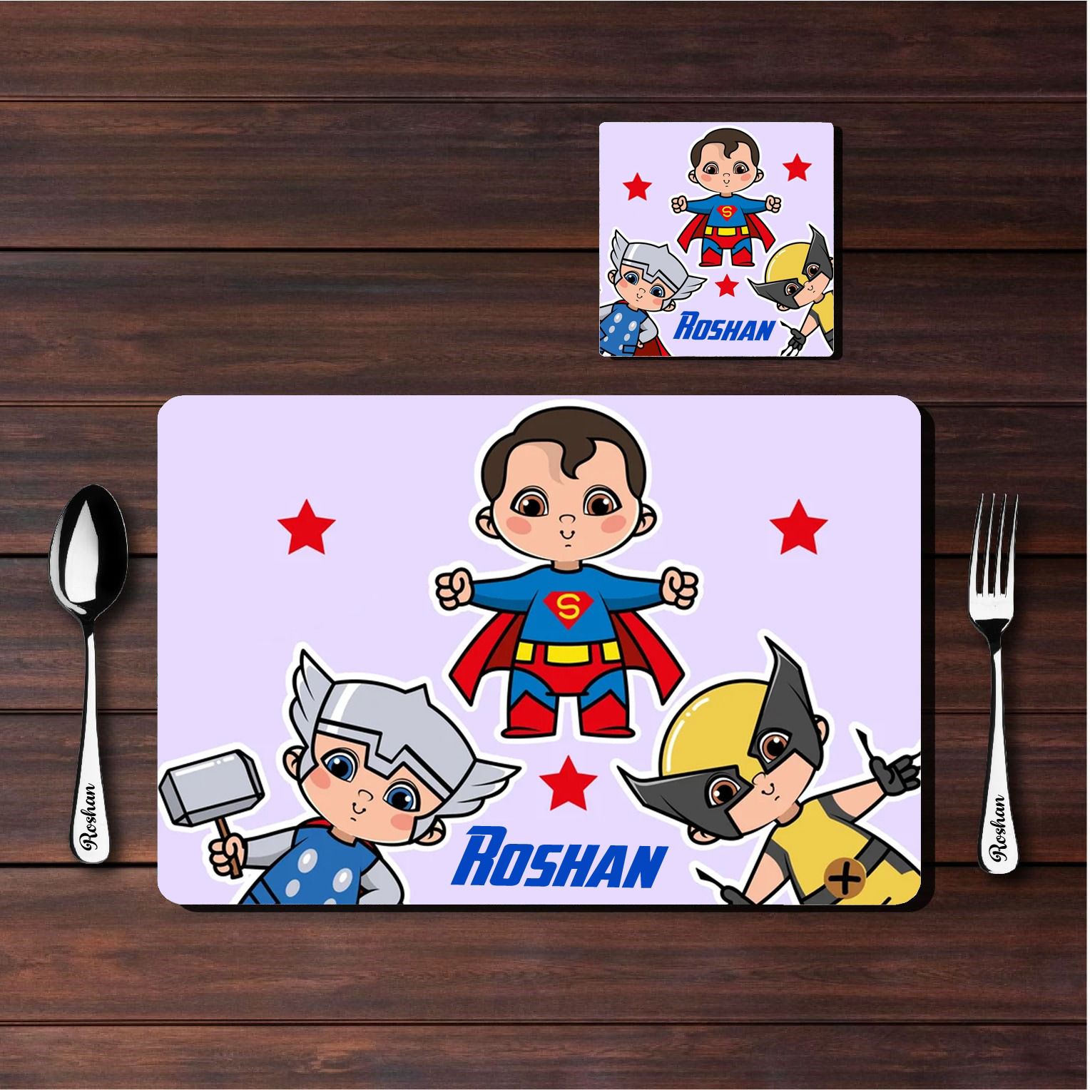 Personalised meal mat combo