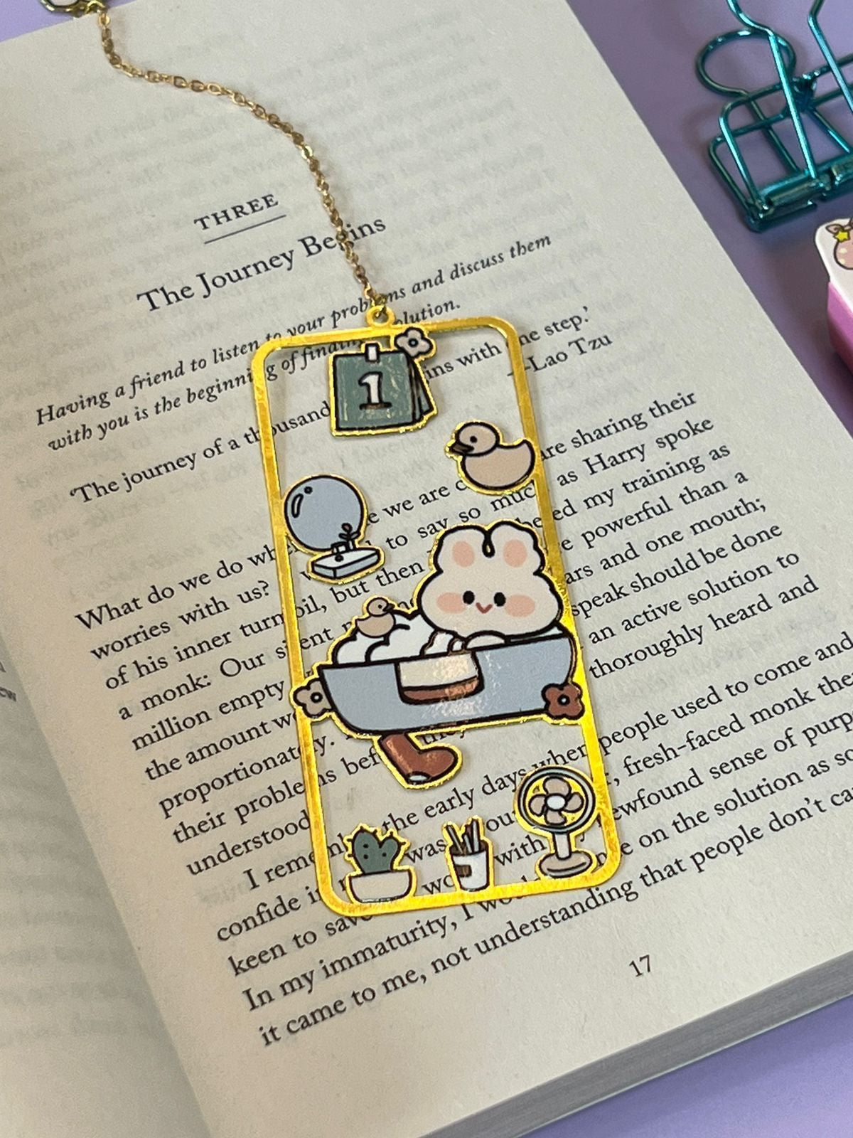 Cute metal bookmarks