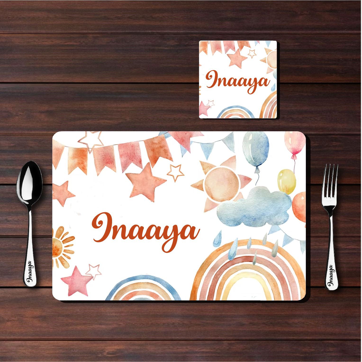 Personalised meal mat combo