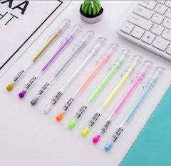 Neon gel pens