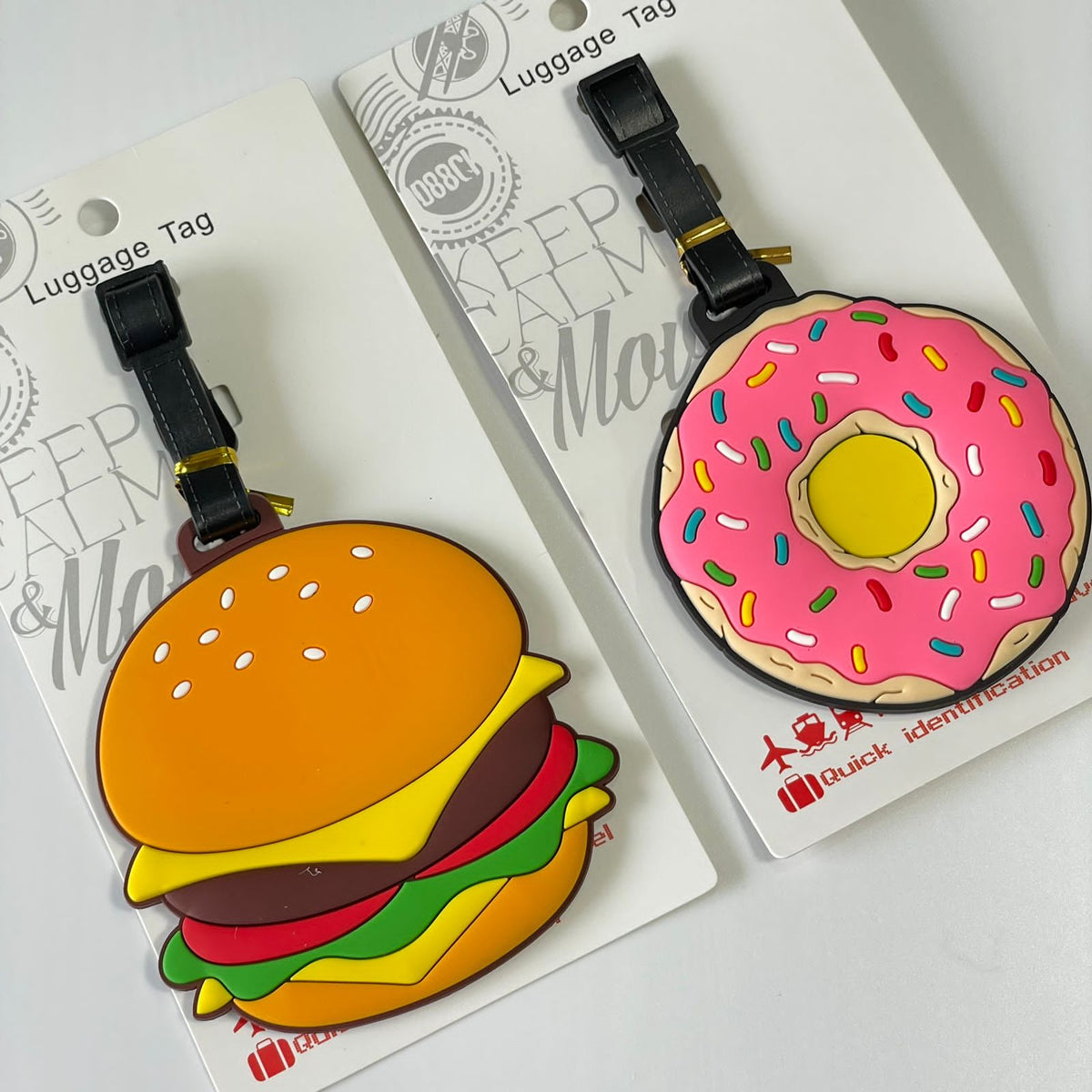 Fastfood luggage tag