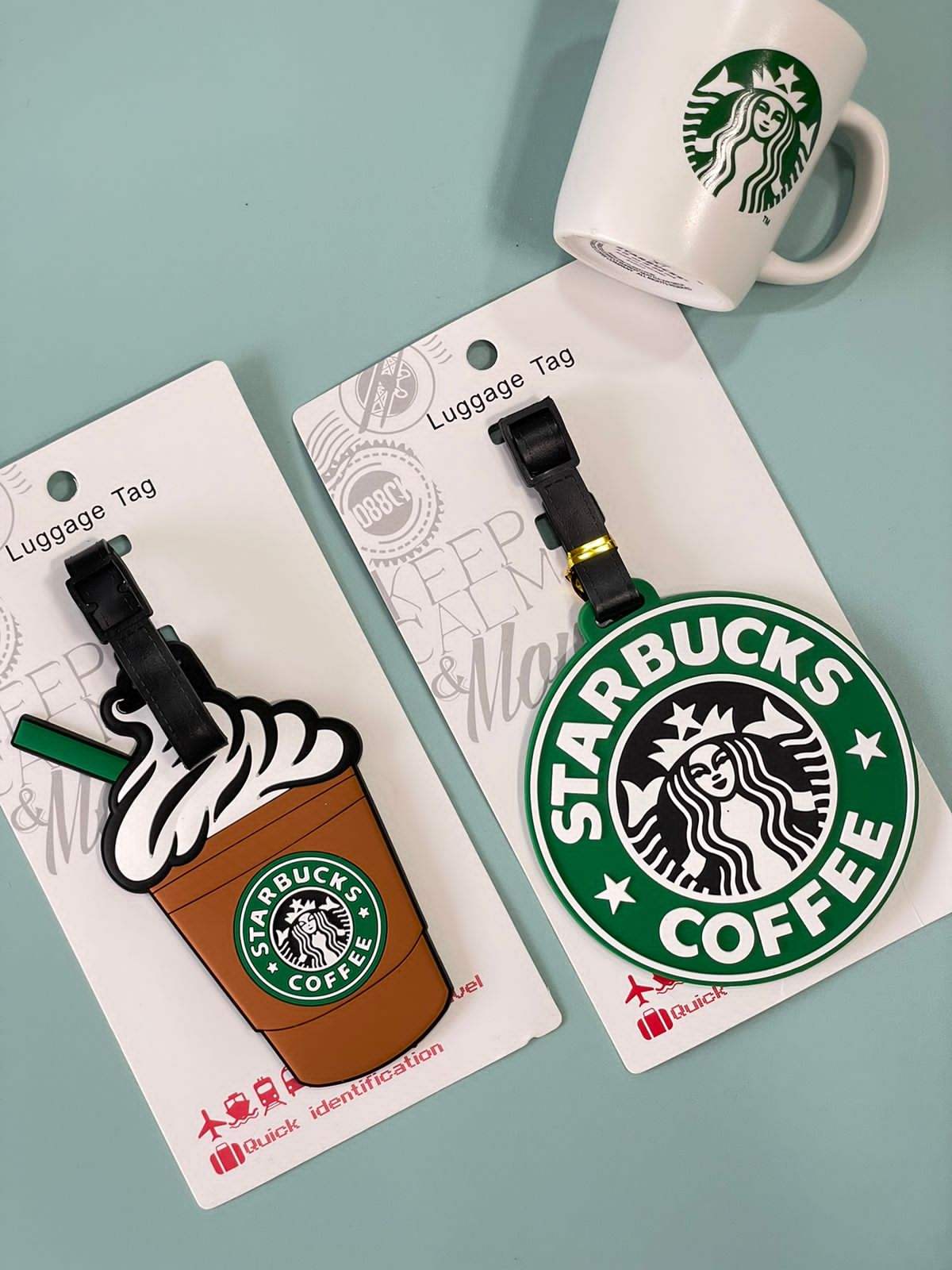 Starbucks luggage tag