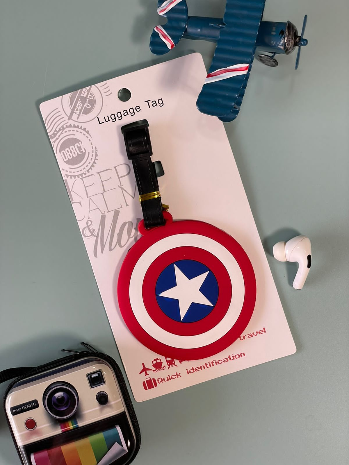 Superhero Luggage tag (random design)