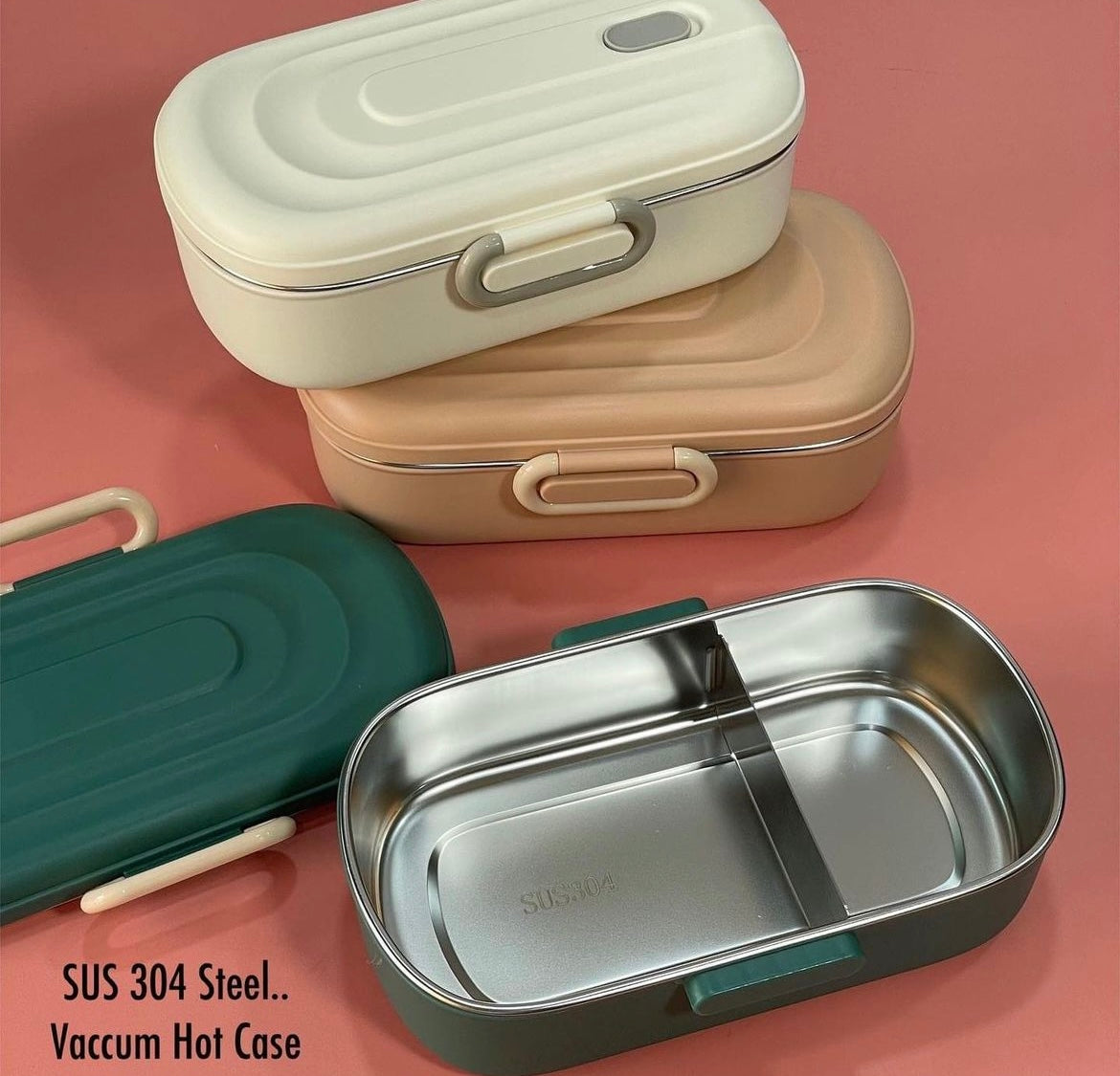 Vaccum steel lunch box